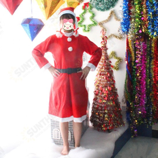 3Pcs Christmas Santa Claus Costume Set Novelty Costume Clothes Suit Christmas Costume For Woman