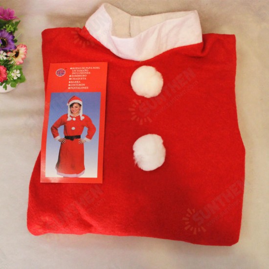 3Pcs Christmas Santa Claus Costume Set Novelty Costume Clothes Suit Christmas Costume For Woman