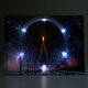 40 x 30cm Operated LED Christmas Snowy Street Ferris Wheel Canvas Print Wall Paper Art