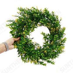 45CM Artificial Yellow Cherry Flower Wreath Garland Wedding Door Hanging Decorations 45CM Artificial Yellow Cherry Flower Wreath Garland Wedding Door Hanging Decorations