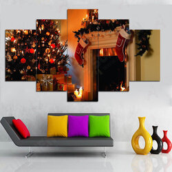 5 Cascade Wall Combination Painting Picture Home Decoration Without Frame Including Installation 5 Cascade Wall Combination Painting Picture Home Decoration Without Frame Including Installation