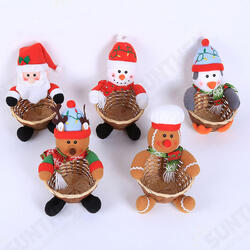 5 Types Christmas Candy Storage Basket Santa Claus Home Decorations Ornaments 5 Types Christmas Candy Storage Basket Santa Claus Home Decorations Ornaments