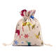 50Pcs Mini Cotton Burlap Linen Christmas Cotton Drawstring Bag Jewelry Gift Storage Bags