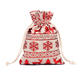 50Pcs Mini Cotton Burlap Linen Christmas Cotton Drawstring Bag Jewelry Gift Storage Bags