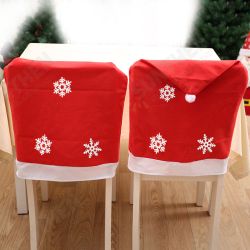 50x60CM Non-woven Fabric Christmas Chair Cover Snowflake Chair Cover Christmas Chair Cover Decoration 50x60CM Non-woven Fabric Christmas Chair Cover Snowflake Chair Cover Christmas Chair Cover Decoration