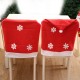 50x60CM Non-woven Fabric Christmas Chair Cover Snowflake Chair Cover Christmas Chair Cover Decoration