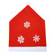 50x60CM Non-woven Fabric Christmas Chair Cover Snowflake Chair Cover Christmas Chair Cover Decoration