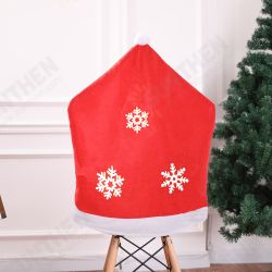 50x60CM Non-woven Fabric Christmas Chair Cover Snowflake Chair Cover Christmas Chair Cover Decoration 50x60CM Non-woven Fabric Christmas Chair Cover Snowflake Chair Cover Christmas Chair Cover Decoration