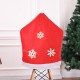 50x60CM Non-woven Fabric Christmas Chair Cover Snowflake Chair Cover Christmas Chair Cover Decoration