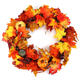 60cm Christmas Maple Leaves Grape Berry Wreath Garland Door Hanging Crafts Decorations