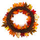 60cm Christmas Maple Leaves Pumpkin Berry Wreath Garland Door Hanging Craft Decorations