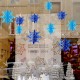 6pcs Christmas Party Hanging Decoration Baubles Xmas Snowflakes Home Bar Decor