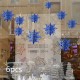 6pcs Christmas Party Hanging Decoration Baubles Xmas Snowflakes Home Bar Decor
