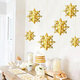 6pcs Christmas Party Hanging Decoration Baubles Xmas Snowflakes Home Bar Decor