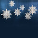 6pcs Christmas Party Hanging Decoration Baubles Xmas Snowflakes Home Bar Decor 6pcs Christmas Party Hanging Decoration Baubles Xmas Snowflakes Home Bar Decor