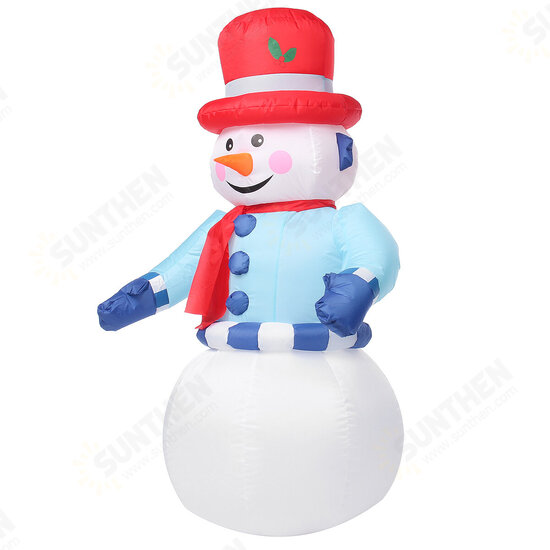 8FT LED Christmas Inflatable Snowman Halloween Outdoors Ornaments Shop Decoration