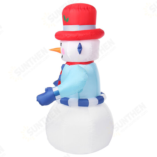 8FT LED Christmas Inflatable Snowman Halloween Outdoors Ornaments Shop Decoration