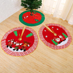 90CM Christmas Tree Decorations Carpet Party Ornament For Home Non-woven Xmas 90CM Christmas Tree Decorations Carpet Party Ornament For Home Non-woven Xmas