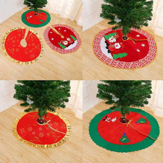 90CM Christmas Tree Decorations Carpet Party Ornament For Home Non-woven Xmas