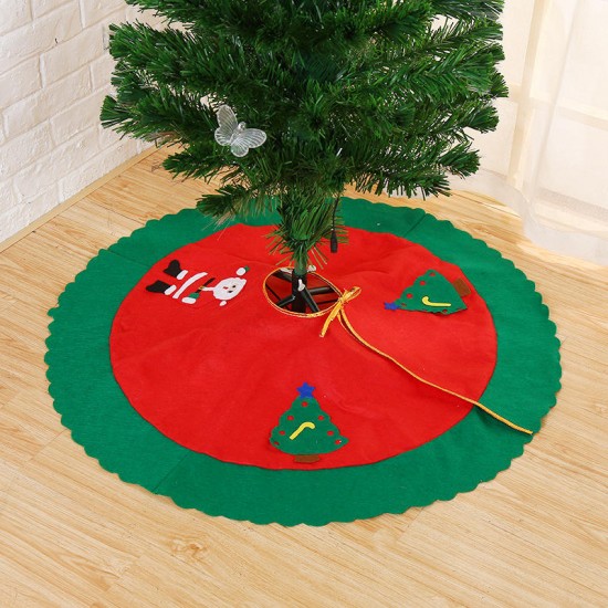 90CM Christmas Tree Decorations Carpet Party Ornament For Home Non-woven Xmas
