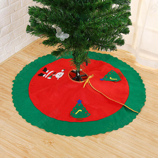 90CM Christmas Tree Decorations Carpet Party Ornament For Home Non-woven Xmas