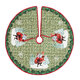 90cm Christmas Santa Tree Skirts Ornament Dress Mat Border Party Decorations