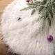 90cm Snow Plush Christmas Tree Skirt Base Floor Mat Cover Christmas Party Decorations