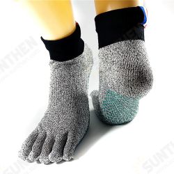 A Pair of Unisex No-Slip Anti-Skid Breathable Toe Socks Bare Feet Running Beach HPPE Sock A Pair of Unisex No-Slip Anti-Skid Breathable Toe Socks Bare Feet Running Beach HPPE Sock