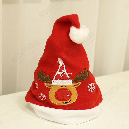 Adult Kids Christmas Hats Santa Snowman Reindeer Hat Noel for Festival Christmas Party Xmas Decoration Costume