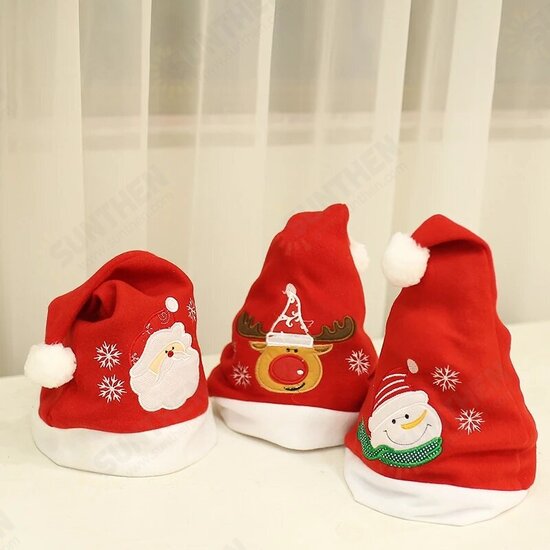 Adult Kids Christmas Hats Santa Snowman Reindeer Hat Noel for Festival Christmas Party Xmas Decoration Costume