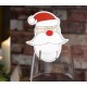 Christmas 10 pcs Table Place Cards Champagne Wine Glass Caps Christmas Holiday Party Decorations