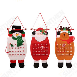 Christmas 2017 Advent Calendar Craft Santa Claus Snowman Hanging Decor Christmas Pendant Ornament Christmas 2017 Advent Calendar Craft Santa Claus Snowman Hanging Decor Christmas Pendant Ornament