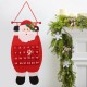 Christmas 2017 Advent Calendar Craft Santa Claus Snowman Hanging Decor Christmas Pendant Ornament