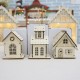 Christmas 2017 LED Night Light Wooden Luminous Cabin Lamp Christmas Tree Ornaments Gifts