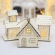 Christmas 2017 LED Night Light Wooden Luminous Cabin Lamp Christmas Tree Ornaments Gifts