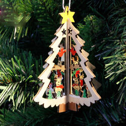 Christmas 3D Wooden Pendant Star Bell Tree Hang Ornaments Home Party Decorations Kids Gifts Christmas 3D Wooden Pendant Star Bell Tree Hang Ornaments Home Party Decorations Kids Gifts