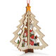 Christmas 3D Wooden Pendant Star Bell Tree Hang Ornaments Home Party Decorations Kids Gifts