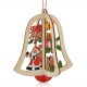 Christmas 3D Wooden Pendant Star Bell Tree Hang Ornaments Home Party Decorations Kids Gifts
