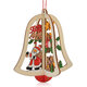 Christmas 3D Wooden Pendant Star Bell Tree Hang Ornaments Home Party Decorations Kids Gifts