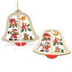 Christmas 3D Wooden Pendant Star Bell Tree Hang Ornaments Home Party Decorations Kids Gifts