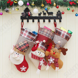 Christmas Candy Bag Stocking Santa Claus Sock Gift Bag Bauble Christmas Tree Ornaments Decoration Christmas Candy Bag Stocking Santa Claus Sock Gift Bag Bauble Christmas Tree Ornaments Decoration