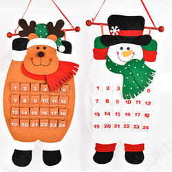 Christmas Countdown Calendar Snowman Deer Hanging Advent Calendar Decorations Home Decor Christmas Countdown Calendar Snowman Deer Hanging Advent Calendar Decorations Home Decor