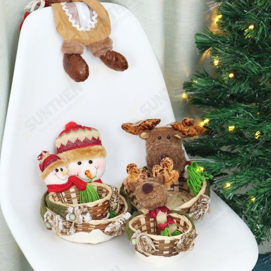 Christmas Decoration Candy Basket Desktop Ornaments Children Candy Basket Decoration Candy Box