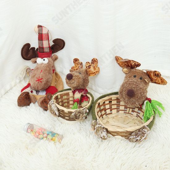 Christmas Decoration Candy Basket Desktop Ornaments Children Candy Basket Decoration Candy Box