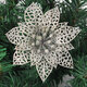 Christmas Decoration Flower Glitter Leaves Party Deocration