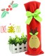 Christmas Decoration Red Santa Tree Elk Wine Bottle Cover Bags Dinner Party Gift