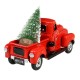 Christmas Metal Car Antique Red Truck Model Vintage Style Party Decorations + Gift