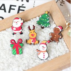 Christmas Mini Festive Snowman Elk Brooch New Year Decorationsl Gift Shirt Collar Brooch Christmas Mini Festive Snowman Elk Brooch New Year Decorationsl Gift Shirt Collar Brooch