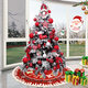 Christmas Santa Tree Mat Blanket Carpet Base Ornament Decoration Apron Wrap for Indoor Outdoor Party Decor