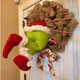 Christmas Thief Stole Christmas Burlap Wreath Christmas Decorations Santa Claus